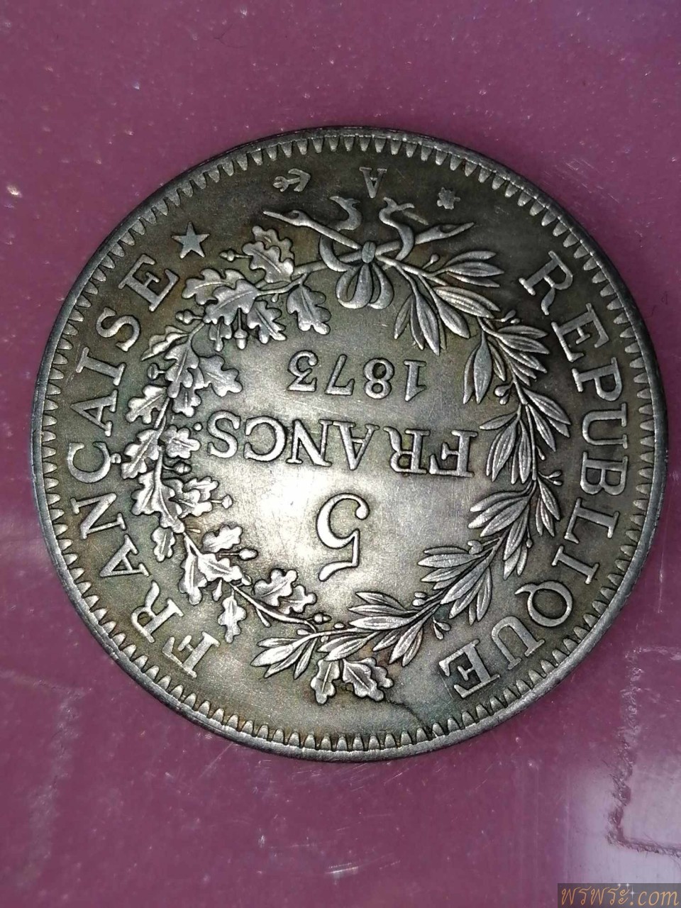 เหรียญ FRANCAISE REPUBLIQUE 5FRANCS1873